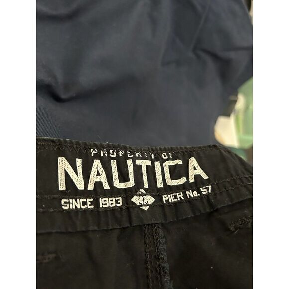 Nautica Black Cargo Shorts Relaxed Men's Size 38 - Picture 3 of 5
